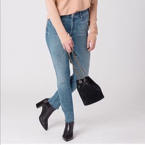 Mother Stunner Ankle Fray Jeans